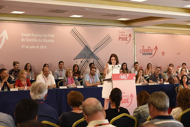 Comité regional PSOE - Emiliano García-Page - 21-07-18